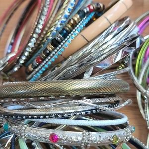Huge lot 120 plus sized bangles